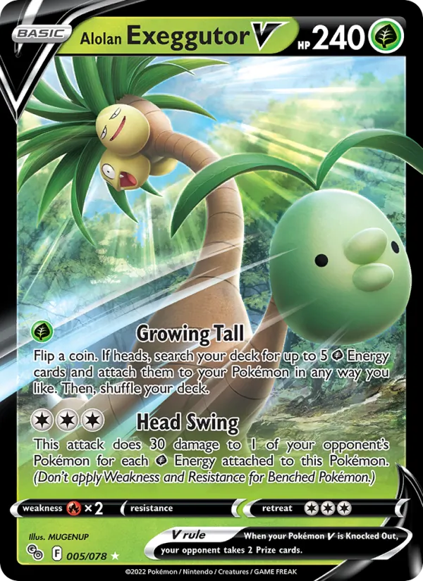 Alolan Exeggutor V Pokémon GO 005/78