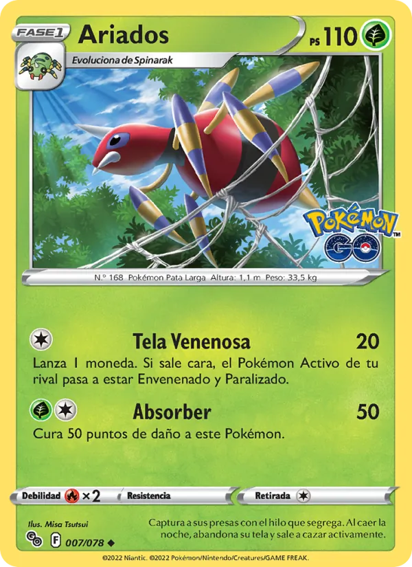 Ariados Pokémon GO 007/78