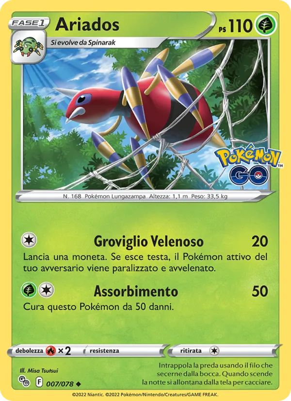 Ariados Pokémon GO 007/78