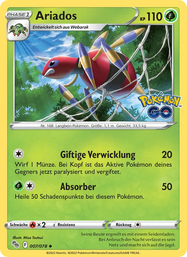 Ariados Pokémon GO 007/78