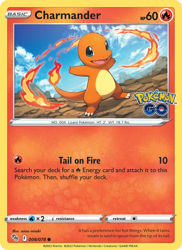 Charmander Pokémon GO 008/78
