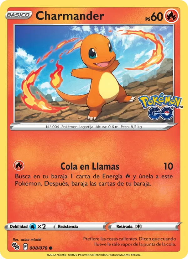 Charmander Pokémon GO 008/78