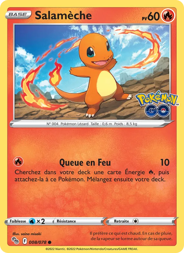 Salamèche Pokémon GO 008/78