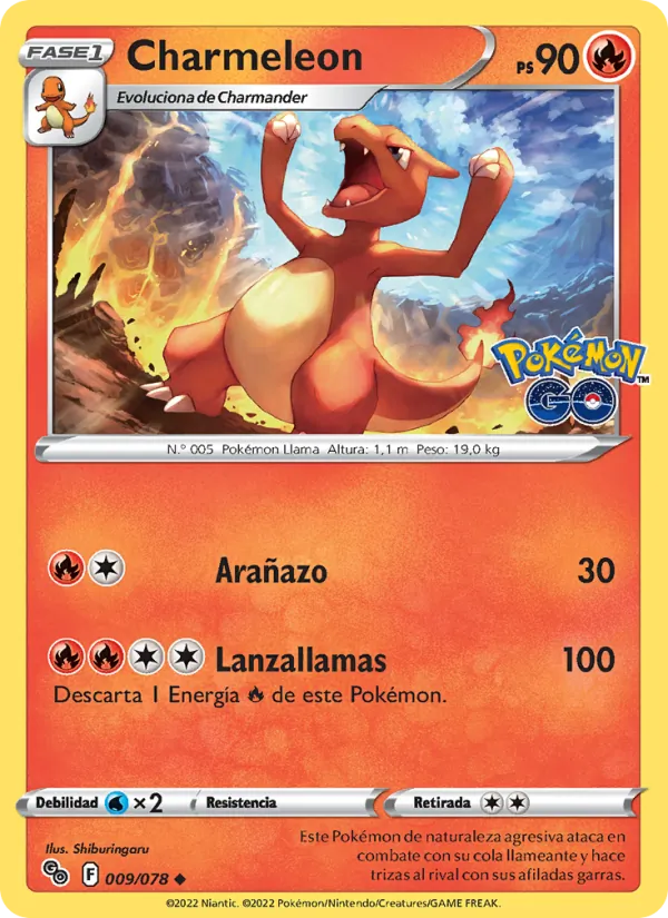 Charmeleon Pokémon GO 009/78