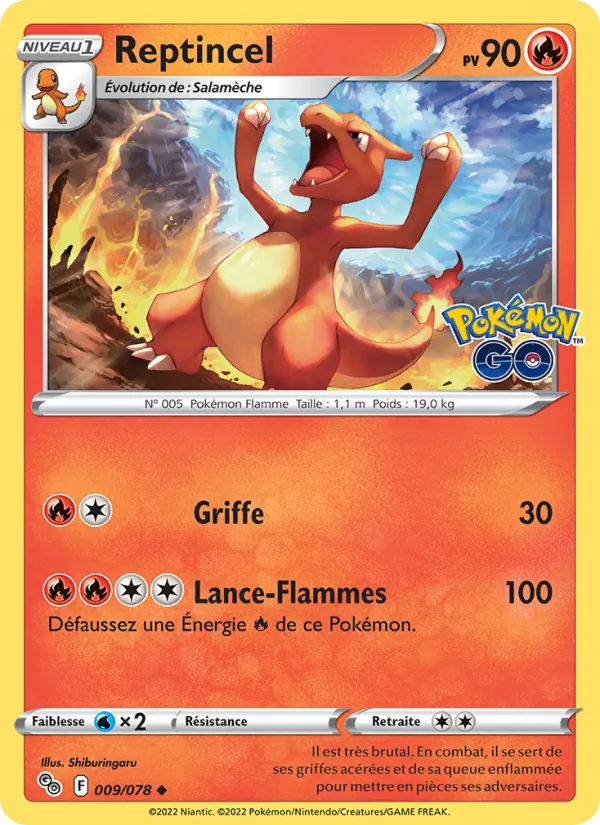 Reptincel Pokémon GO 009/78
