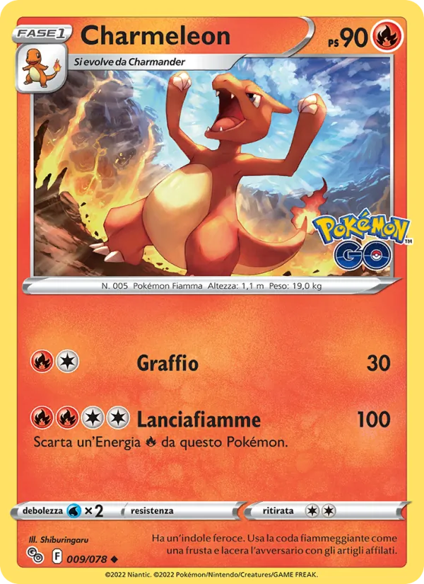 Charmeleon Pokémon GO 009/78