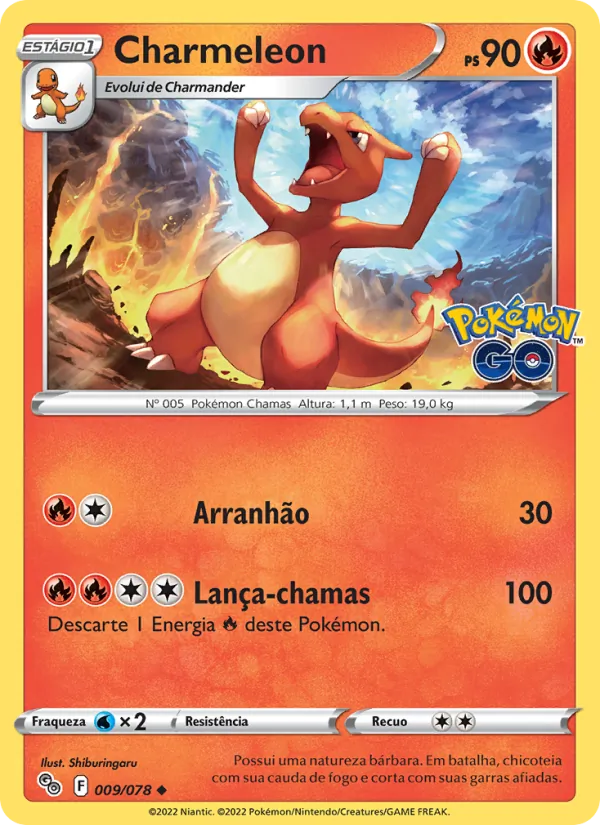 Charmeleon Pokémon GO 009/78