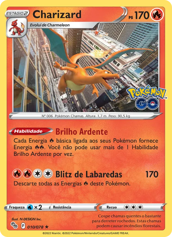 Charizard Pokémon GO 010/78