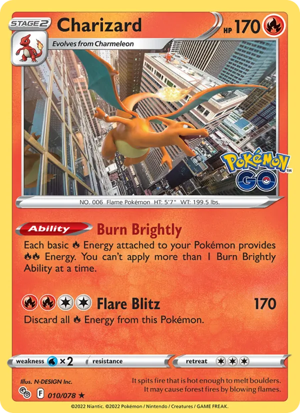 Glurak Pokémon GO 010/78
