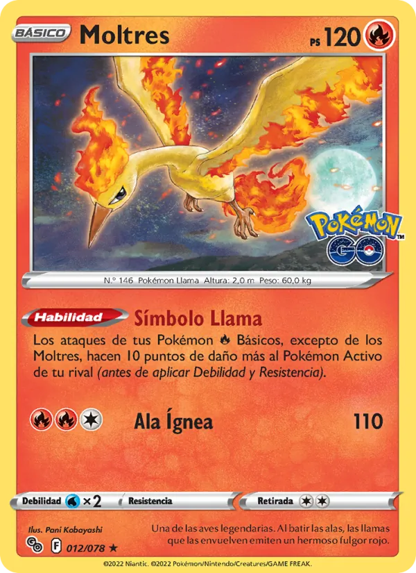 Moltres Pokémon GO 012/78