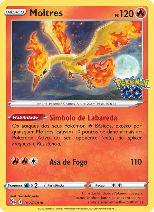 Moltres Pokémon GO 012/78