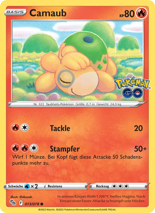 Camaub Pokémon GO 013/78