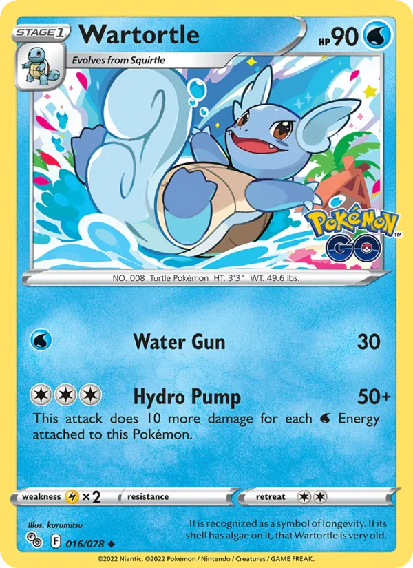 Wartortle Pokémon GO 016/78