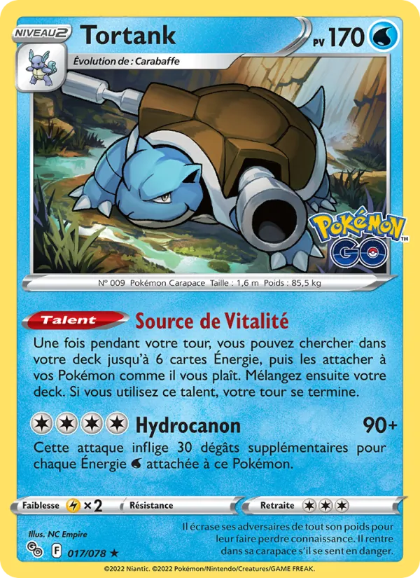 Tortank Pokémon GO 017/78