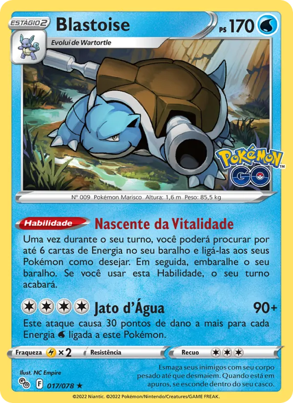 Blastoise Pokémon GO 017/78