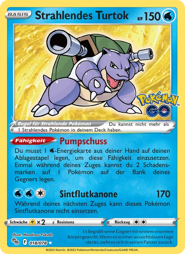 Strahlendes Turtok Pokémon GO 018/78