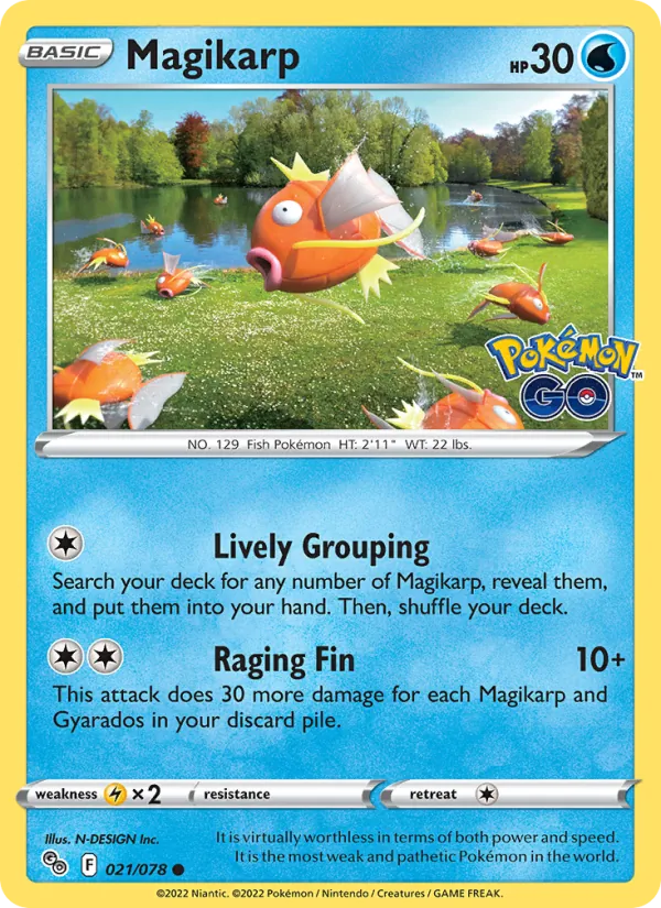 Magikarp Pokémon GO 021/78