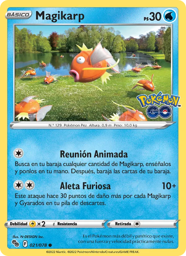 Magikarp Pokémon GO 021/78
