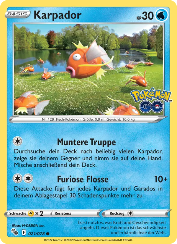Karpador Pokémon GO 021/78