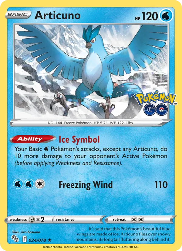 Articuno Pokémon GO 024/78