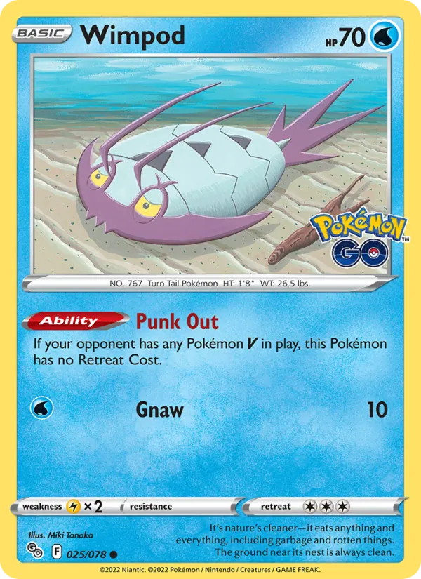 Wimpod Pokémon GO 025/78