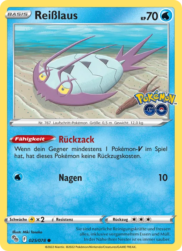 Reißlaus Pokémon GO 025/78