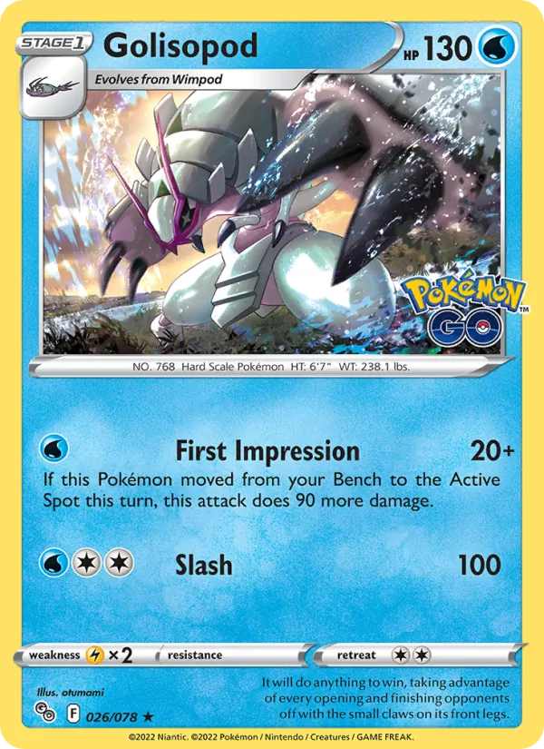 Golisopod Pokémon GO 026/78