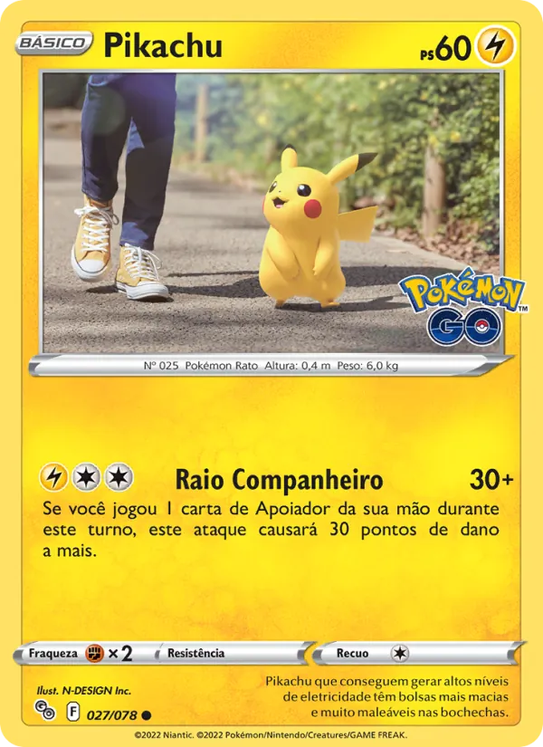 Pikachu Pokémon GO 027/78