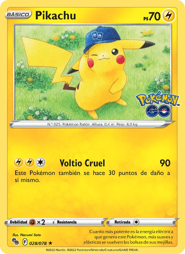 Pikachu Pokémon GO 028/78