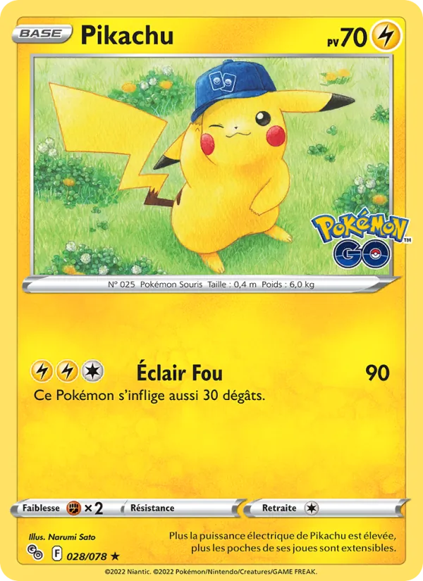 Pikachu Pokémon GO 028/78