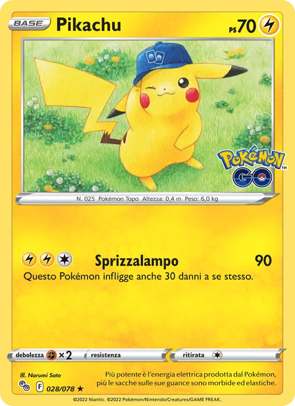 Pikachu Pokémon GO 028/78