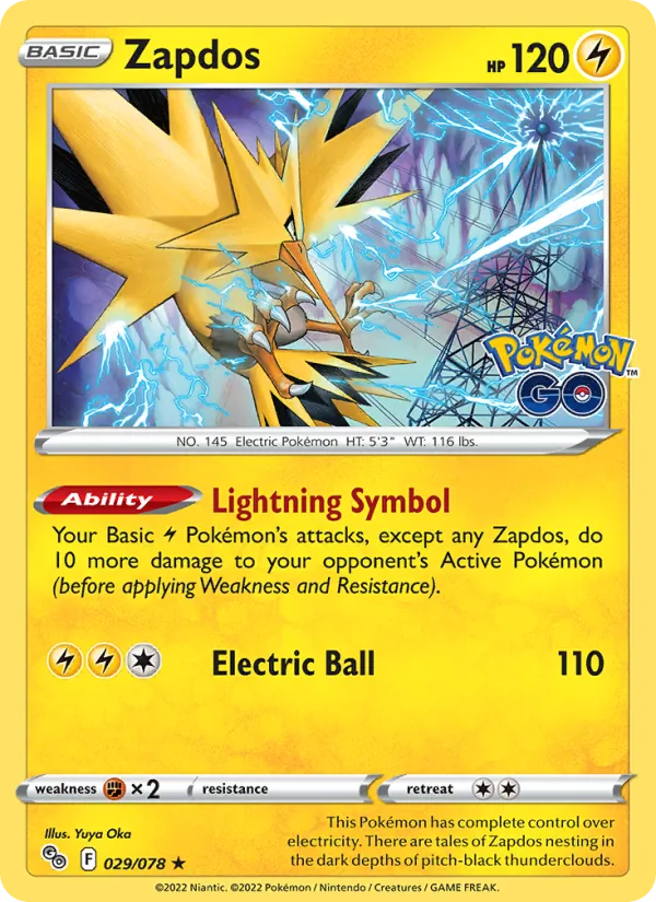 Zapdos Pokémon GO 029/78