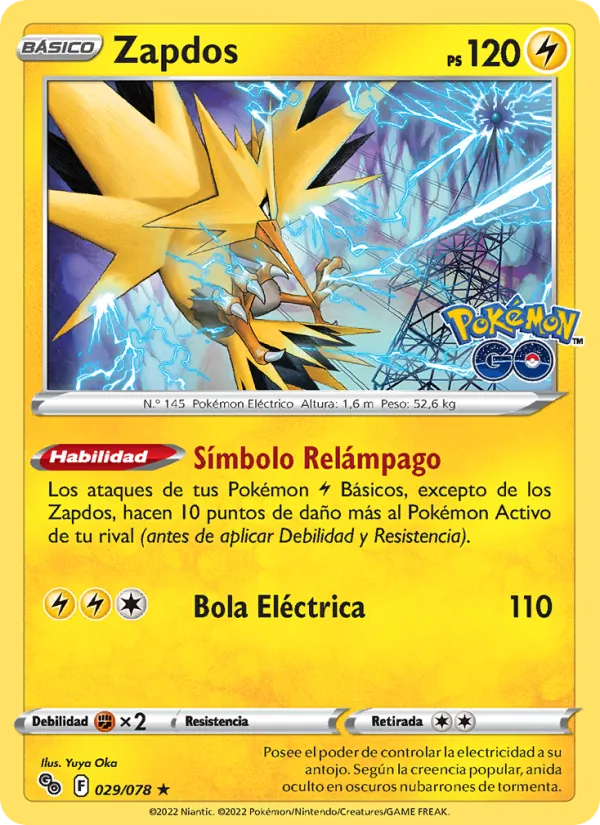 Zapdos Pokémon GO 029/78
