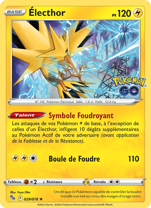 Électhor Pokémon GO 029/78
