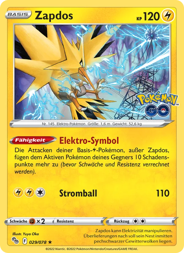 Zapdos Pokémon GO 029/78