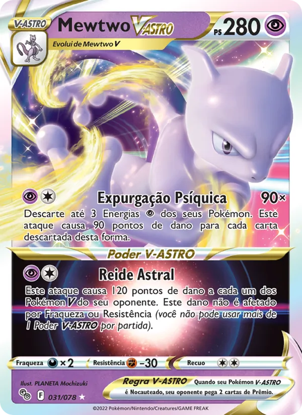 Mewtwo V-ASTRO Pokémon GO 031/78