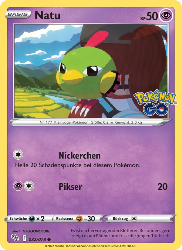 Natu Pokémon GO 032/78