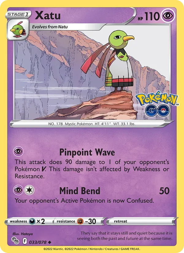 Xatu Pokémon GO 033/78