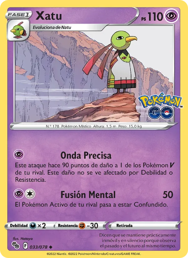 Xatu Pokémon GO 033/78