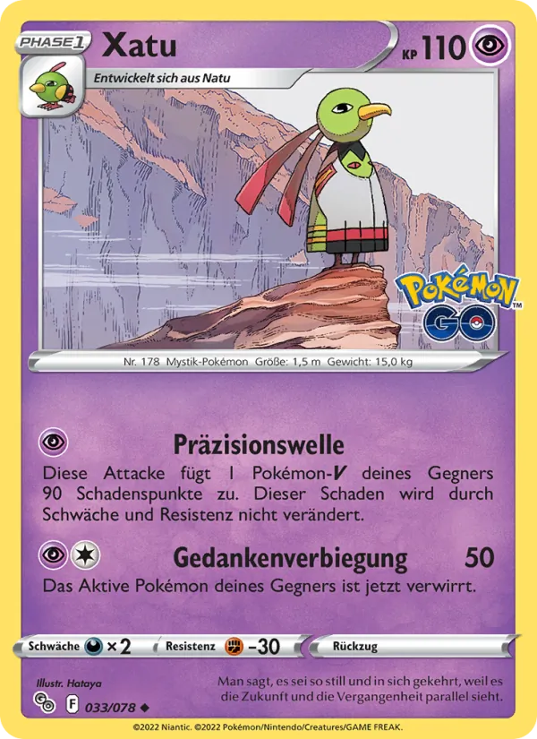 Xatu Pokémon GO 033/78