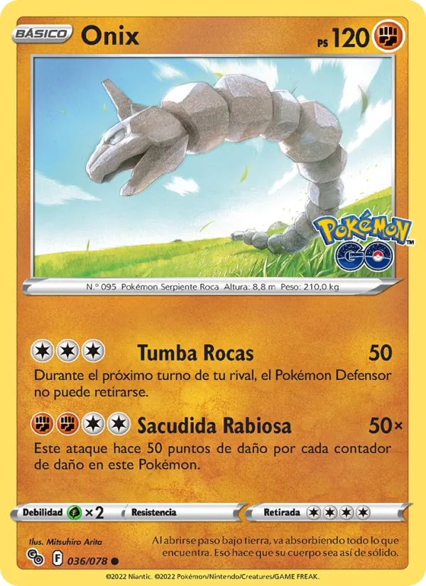 Onix Pokémon GO 036/78