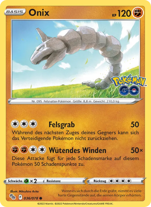 Onix Pokémon GO 036/78