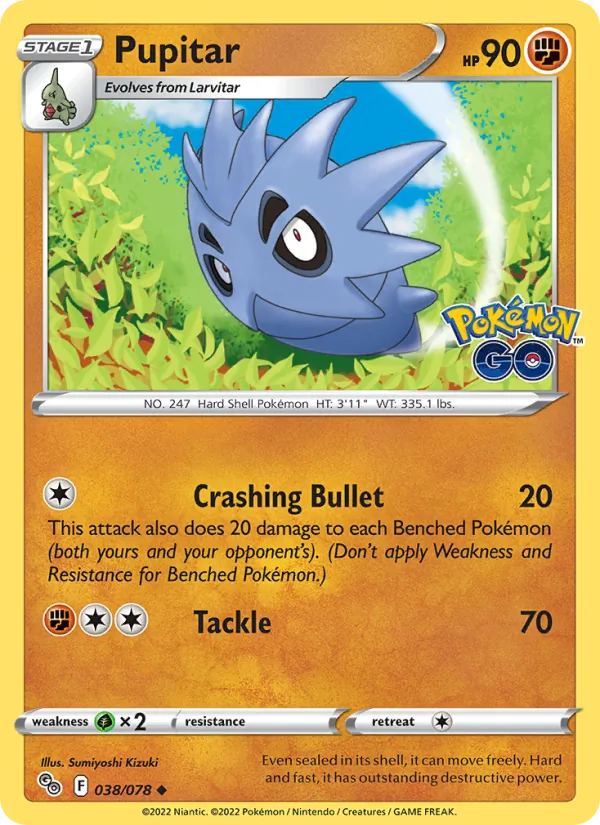 Pupitar Pokémon GO 038/78