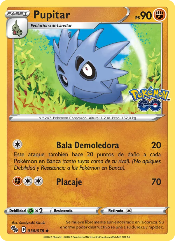Pupitar Pokémon GO 038/78