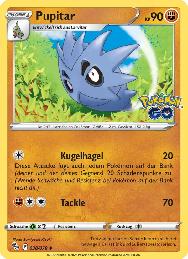 Pupitar Pokémon GO 038/78