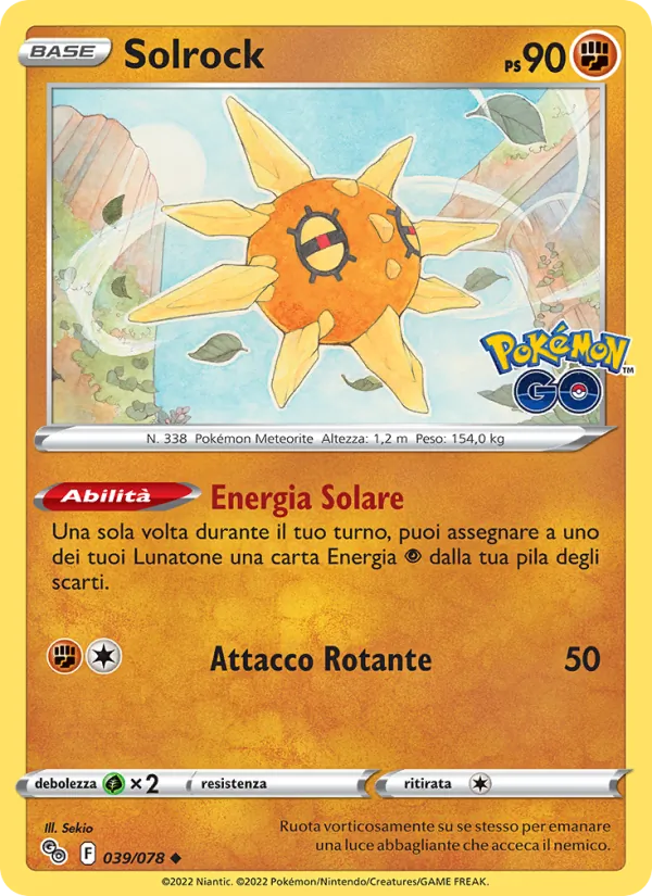Solrock Pokémon GO 039/78