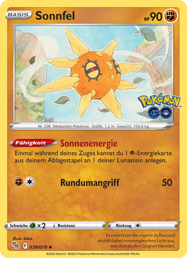 Sonnfel Pokémon GO 039/78
