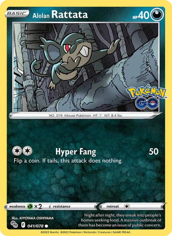 Alolan Rattata Pokémon GO 041/78