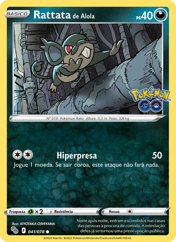 Rattata de Alola Pokémon GO 041/78