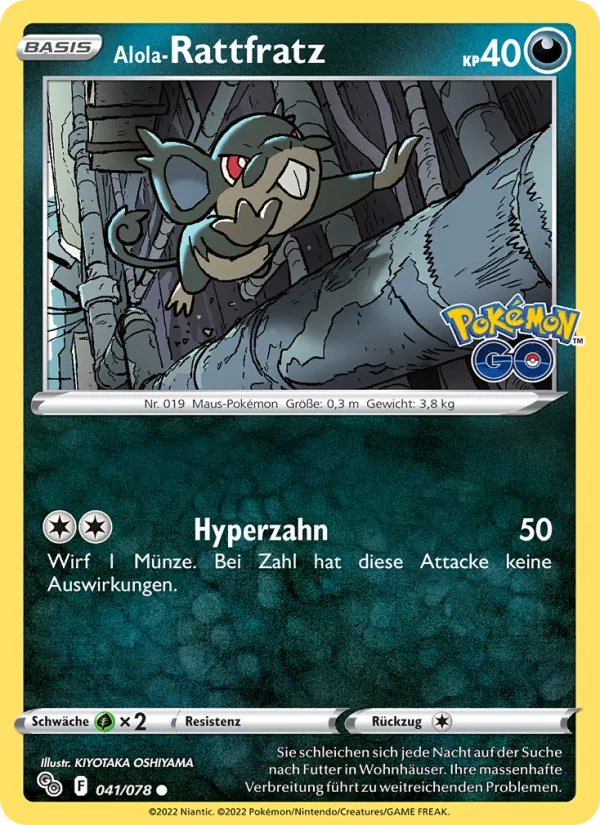 Alola-Rattfratz Pokémon GO 041/78